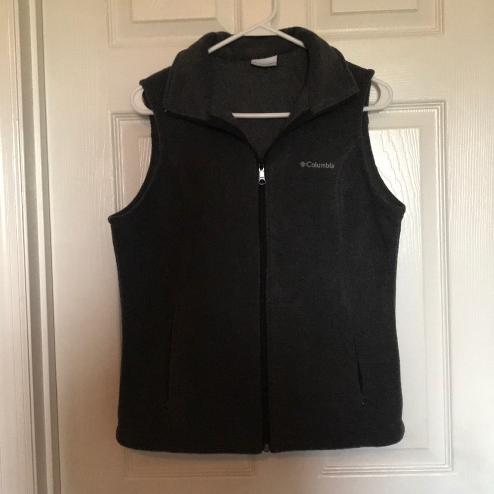 dark grey Columbia vest